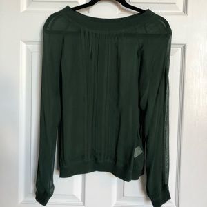 Anthropologie Top - olive green